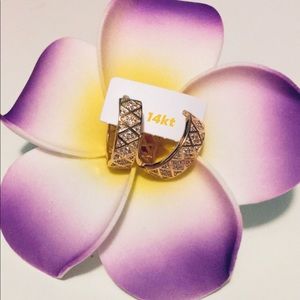 Beautiful Earrings 14kt Gold